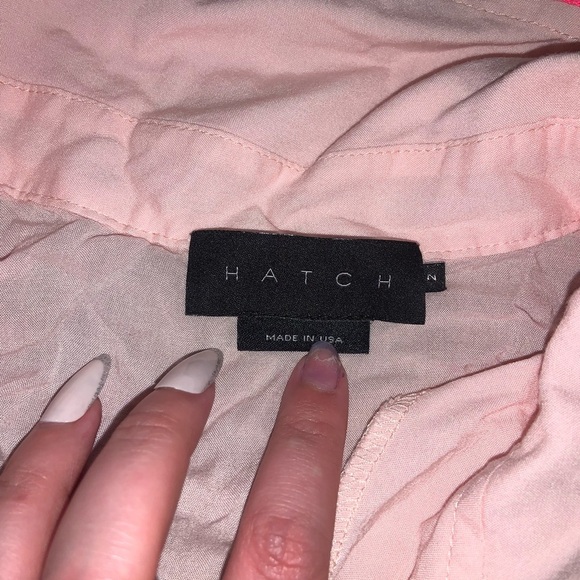 Hatch size 2 maternity button up top in light pink & pink lining casual comfy - Picture 4 of 4